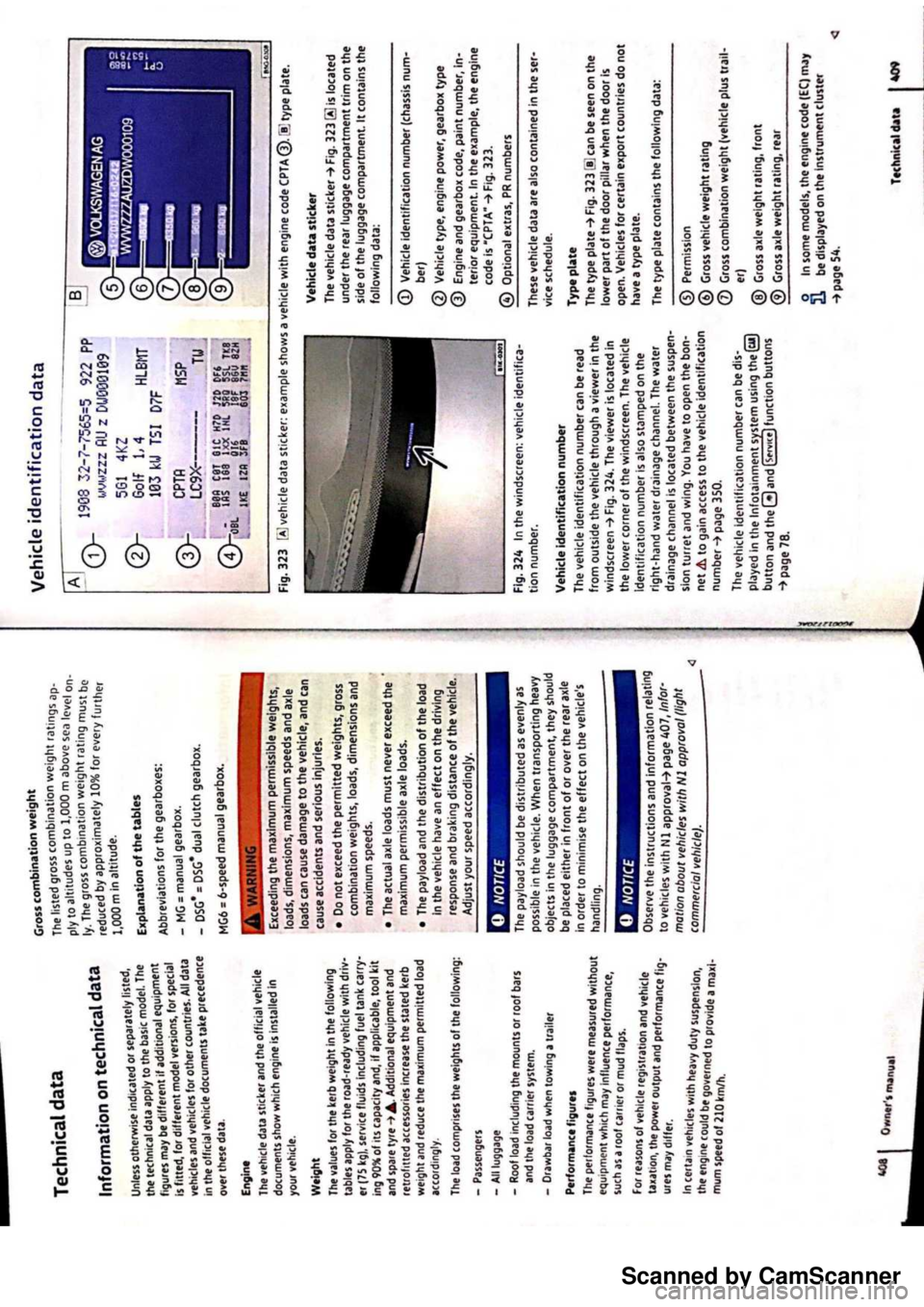 VOLKSWAGEN PASSAT 2020  Owners Manual Scanned by CamScanner 