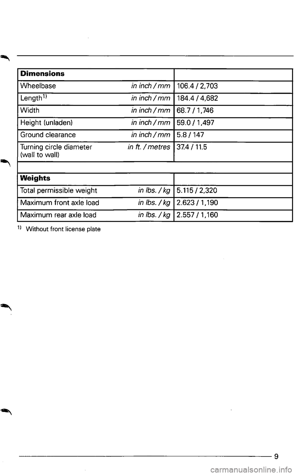 VOLKSWAGEN PASSAT 2003  Owners Manual 