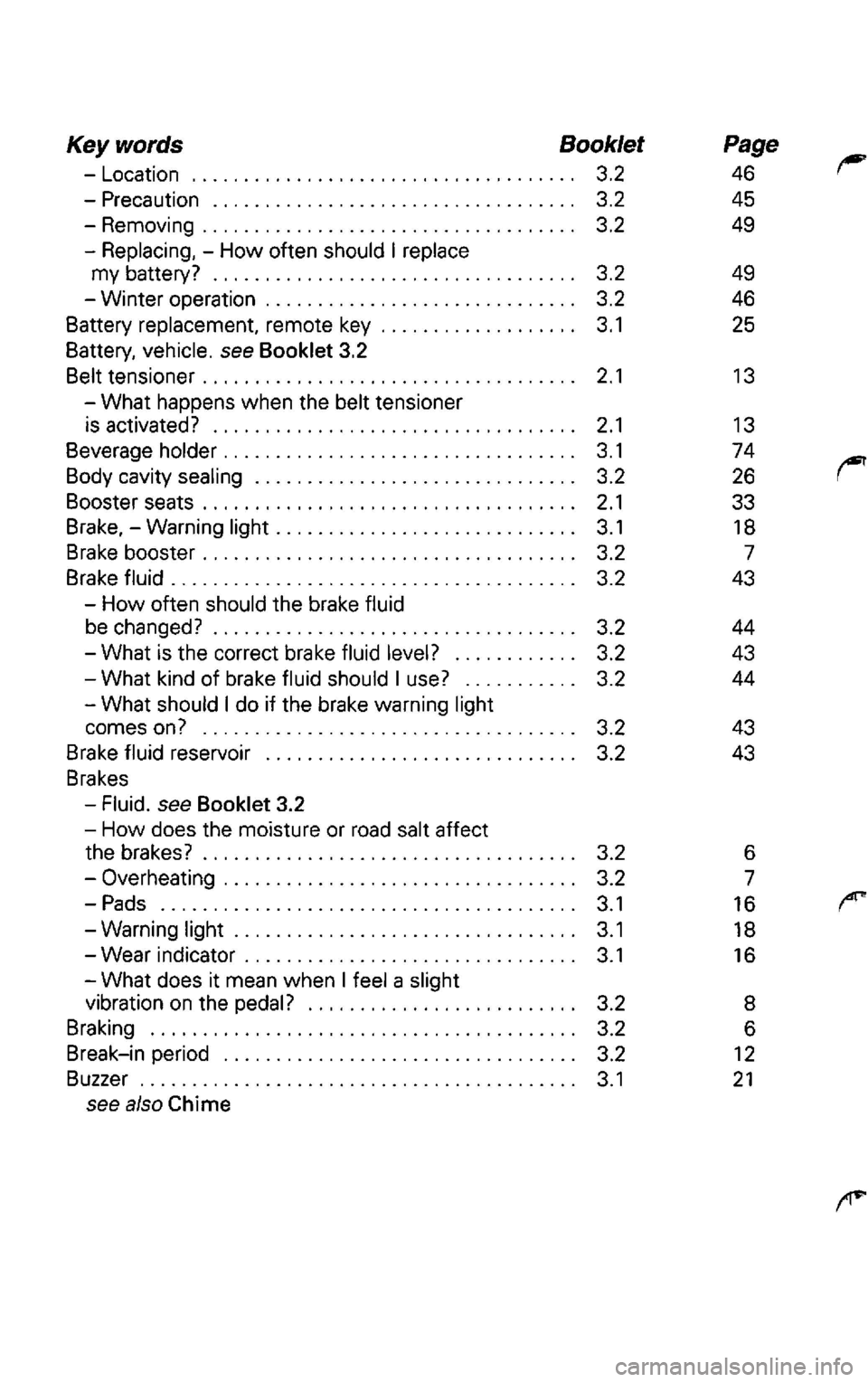 VOLKSWAGEN PASSAT 2003  Owners Manual 