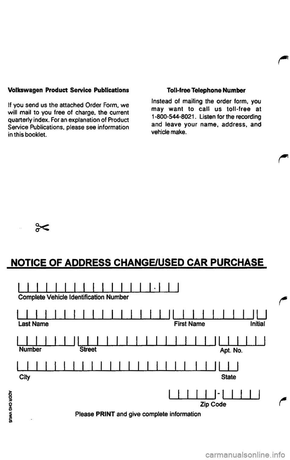 VOLKSWAGEN PASSAT 1997  Owners Manual 
