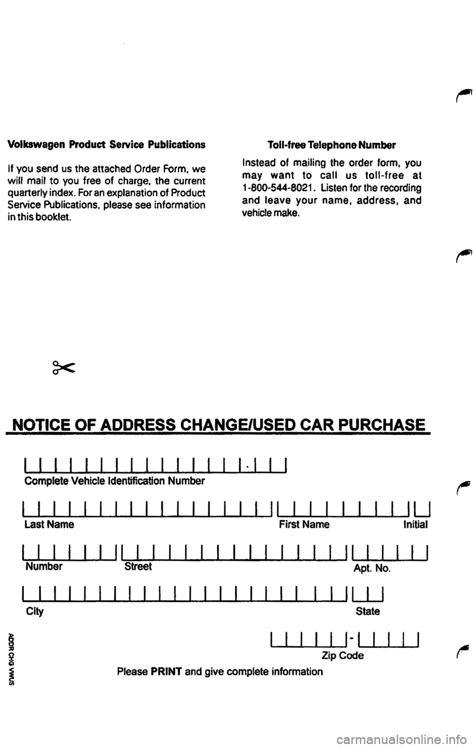 VOLKSWAGEN PASSAT 1997  Owners Manual 