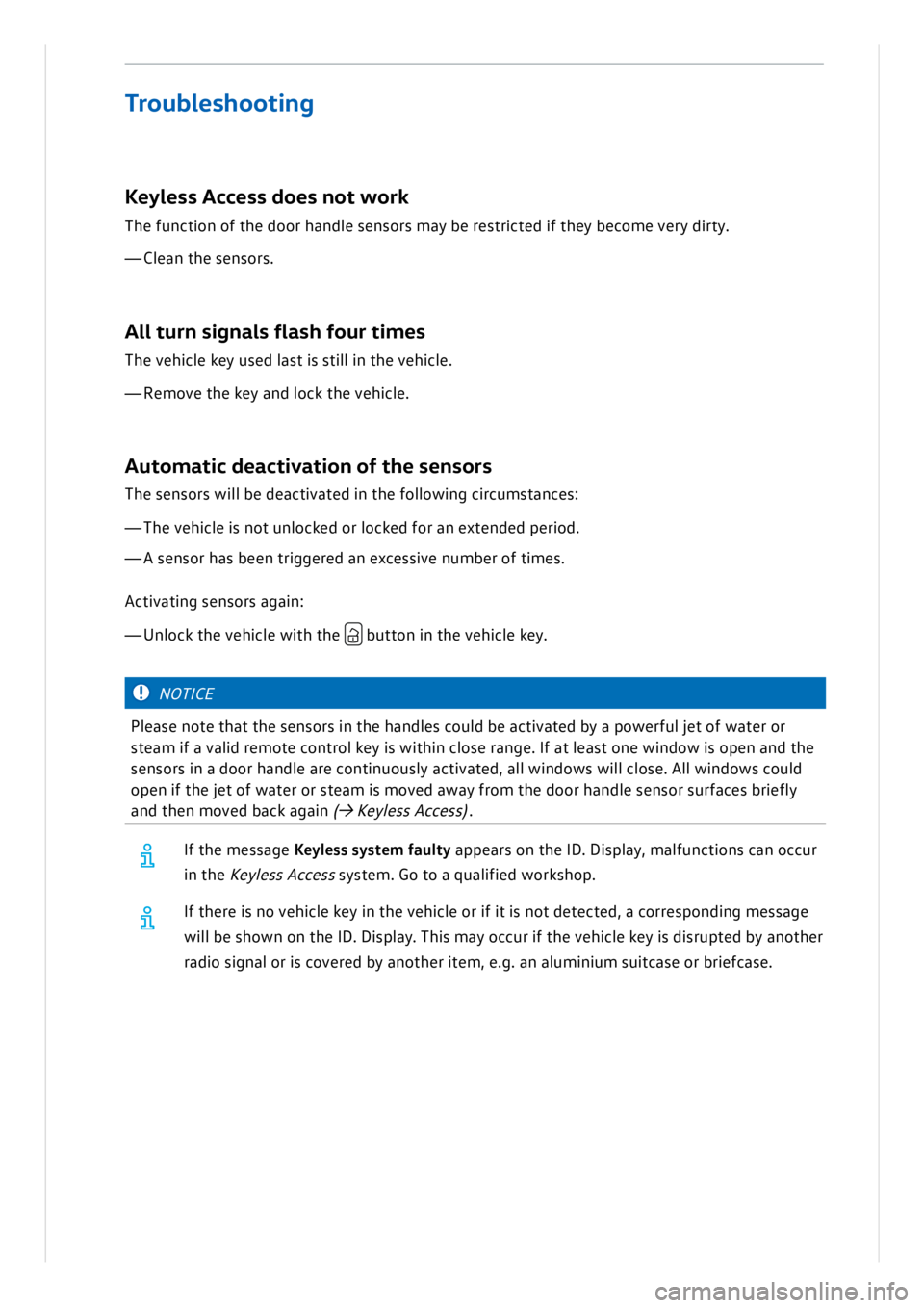 VOLKSWAGEN ID.3 2022  Owners Manual 