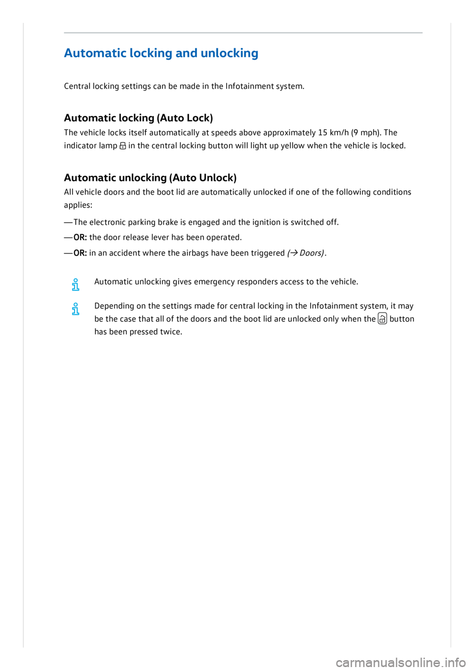 VOLKSWAGEN ID.3 2022  Owners Manual 