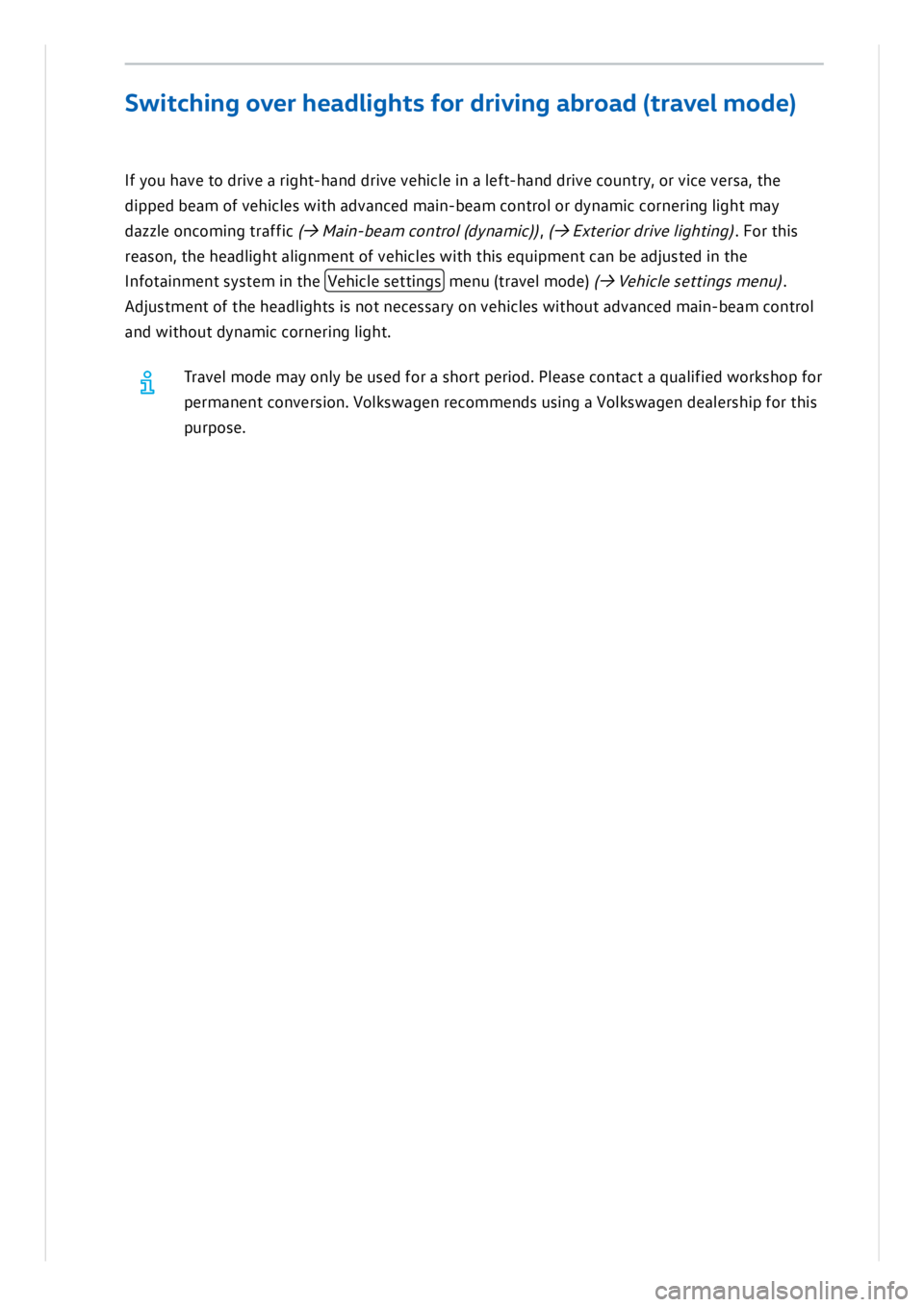 VOLKSWAGEN ID.3 2022  Owners Manual 