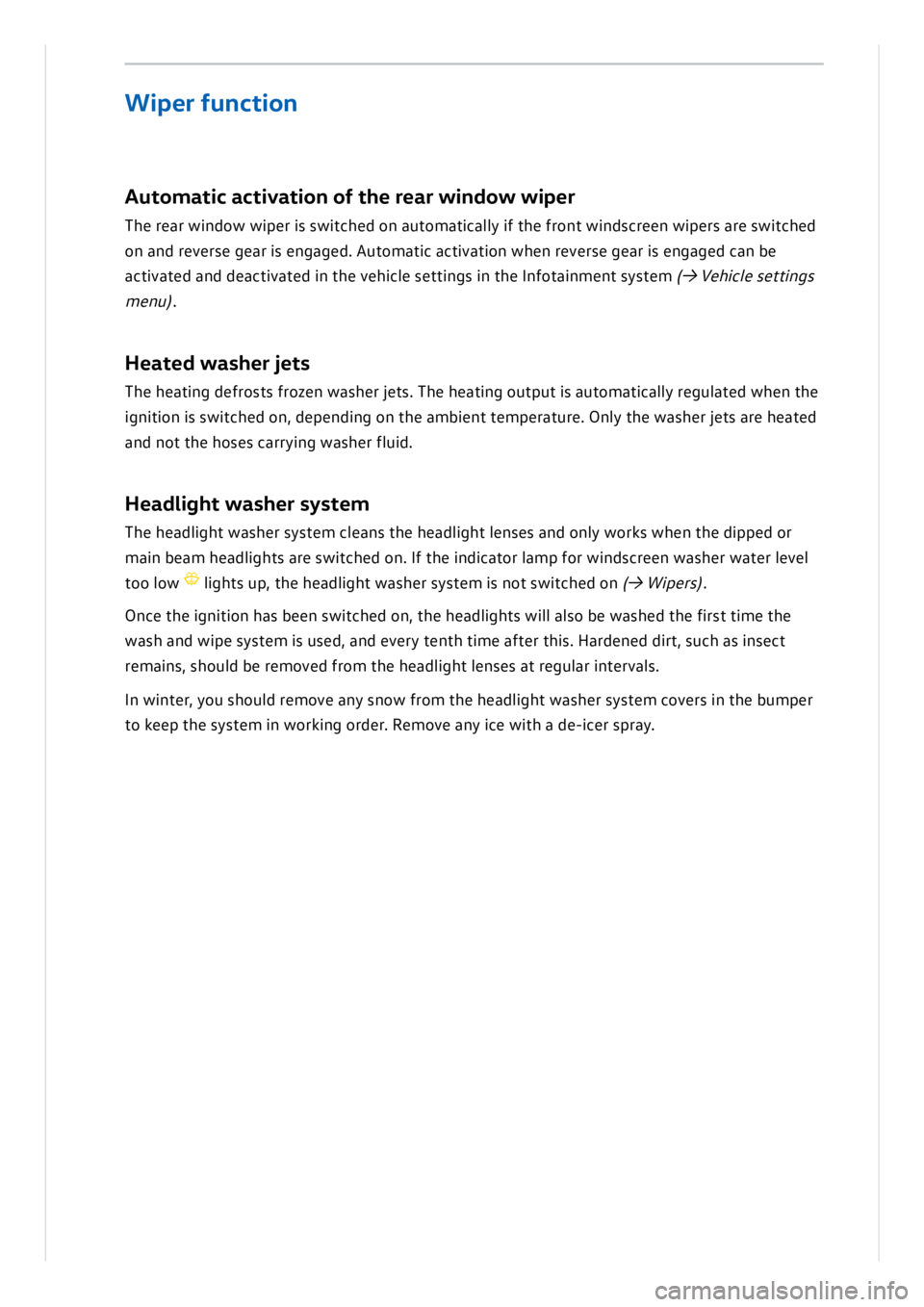 VOLKSWAGEN ID.3 2022  Owners Manual 