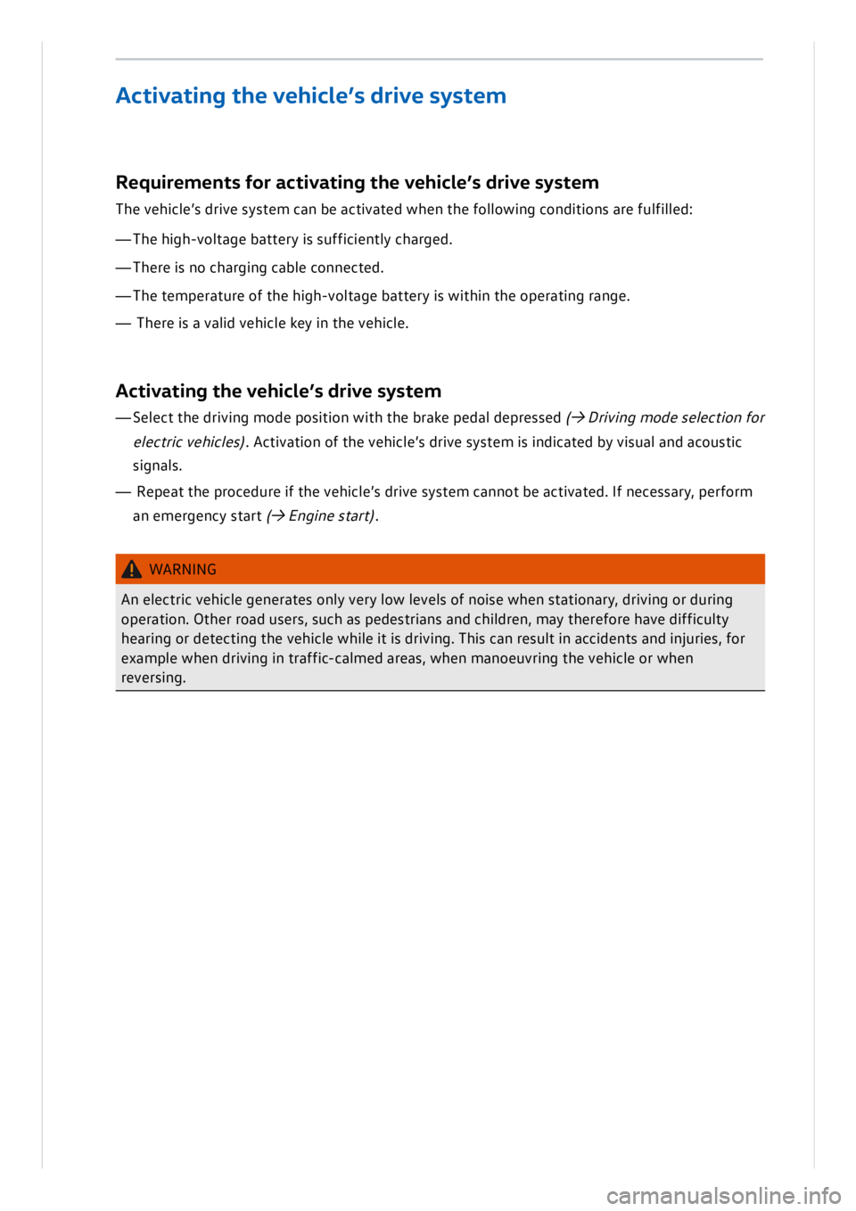 VOLKSWAGEN ID.3 2022  Owners Manual 