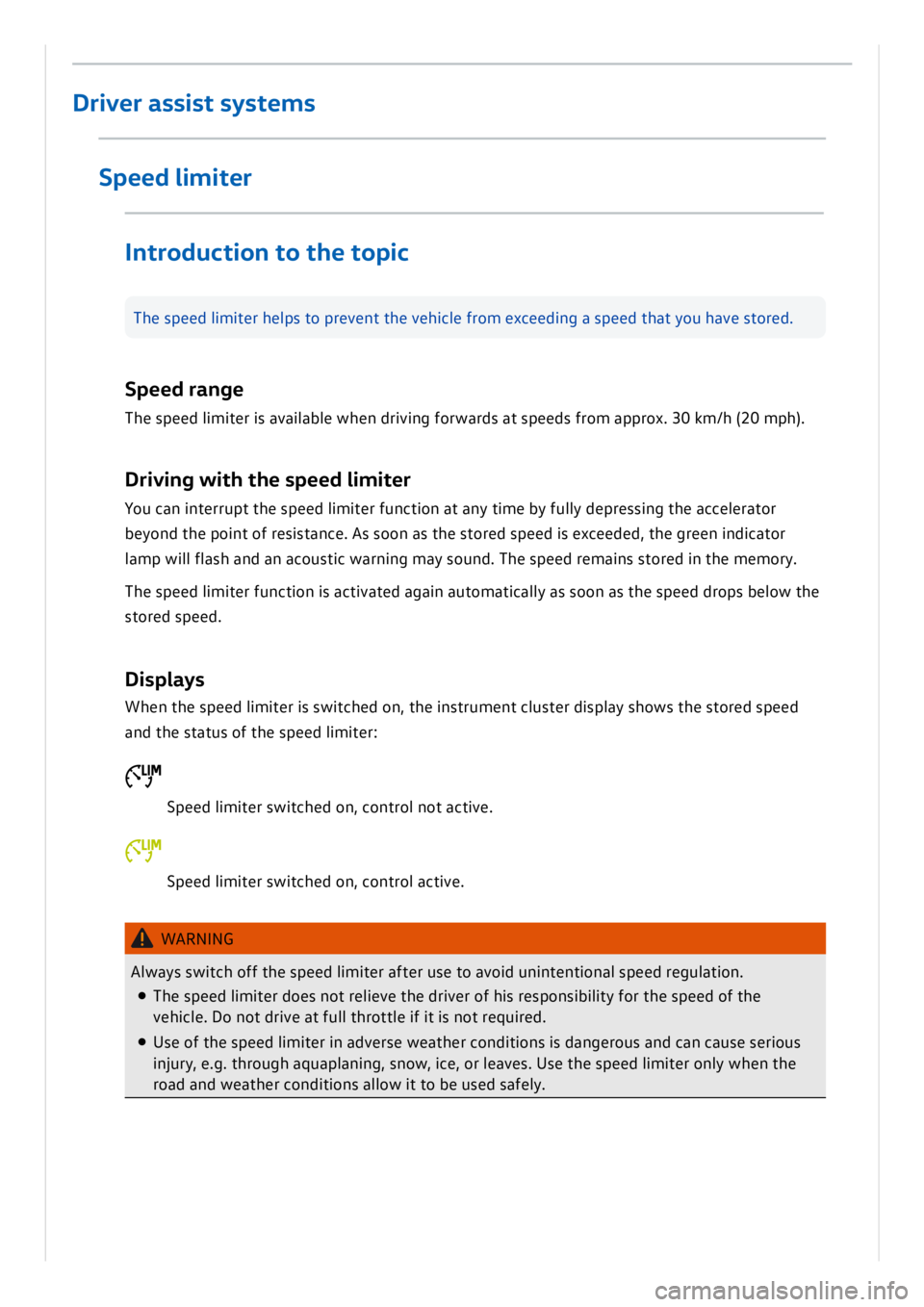 VOLKSWAGEN ID.3 2022  Owners Manual 