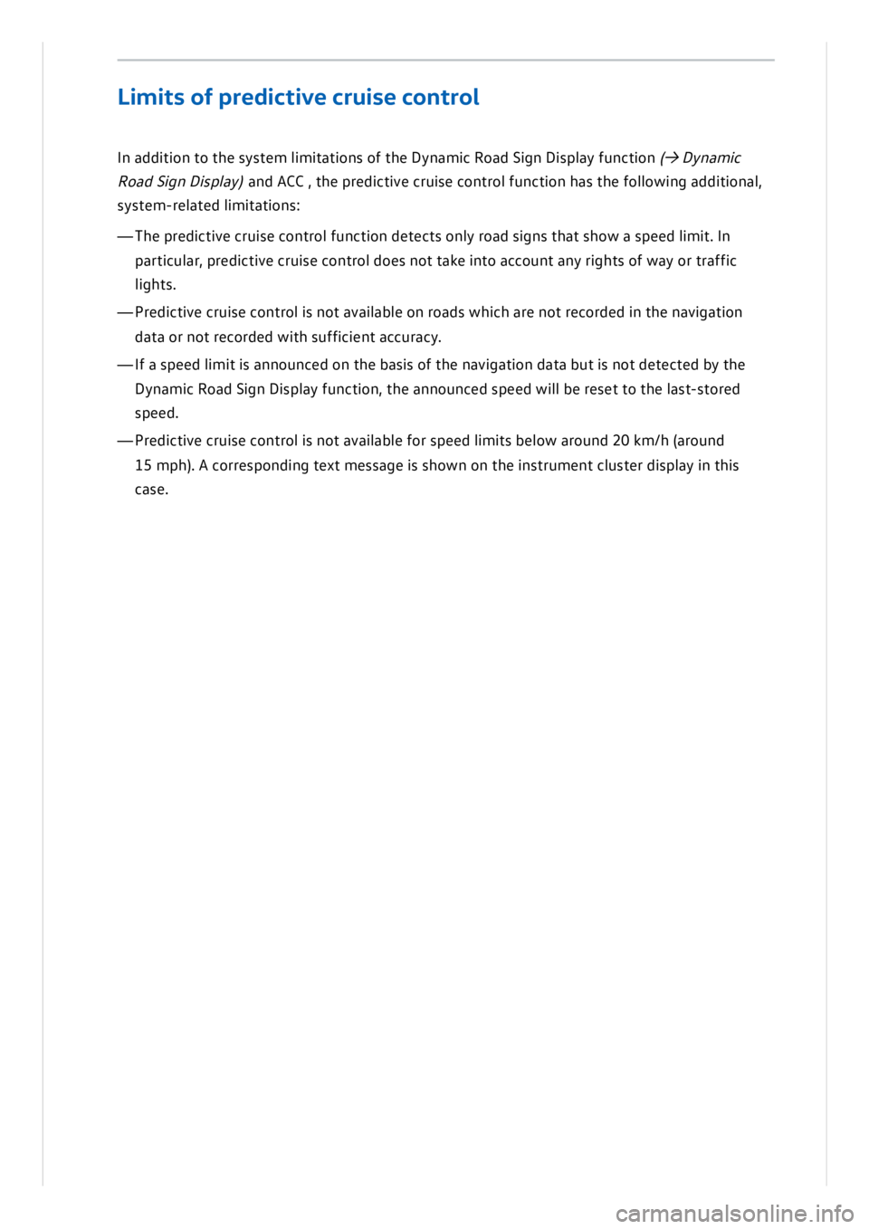 VOLKSWAGEN ID.3 2022  Owners Manual 