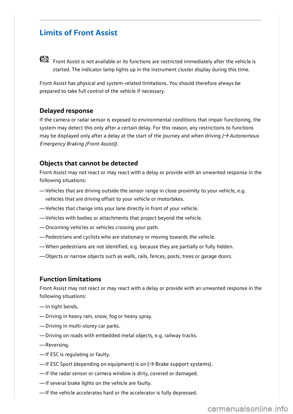 VOLKSWAGEN ID.3 2022  Owners Manual 