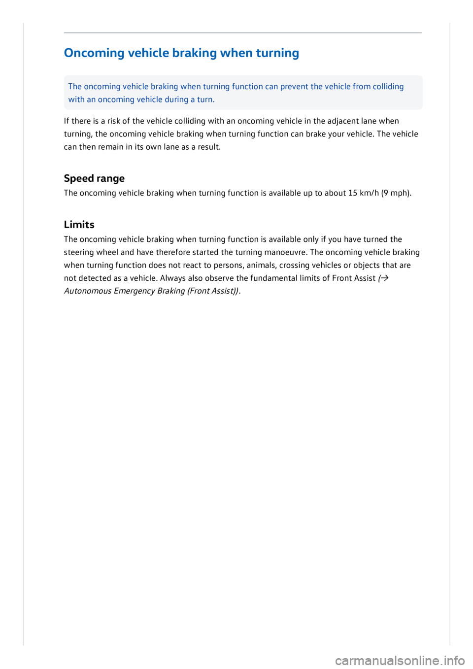 VOLKSWAGEN ID.3 2022  Owners Manual 