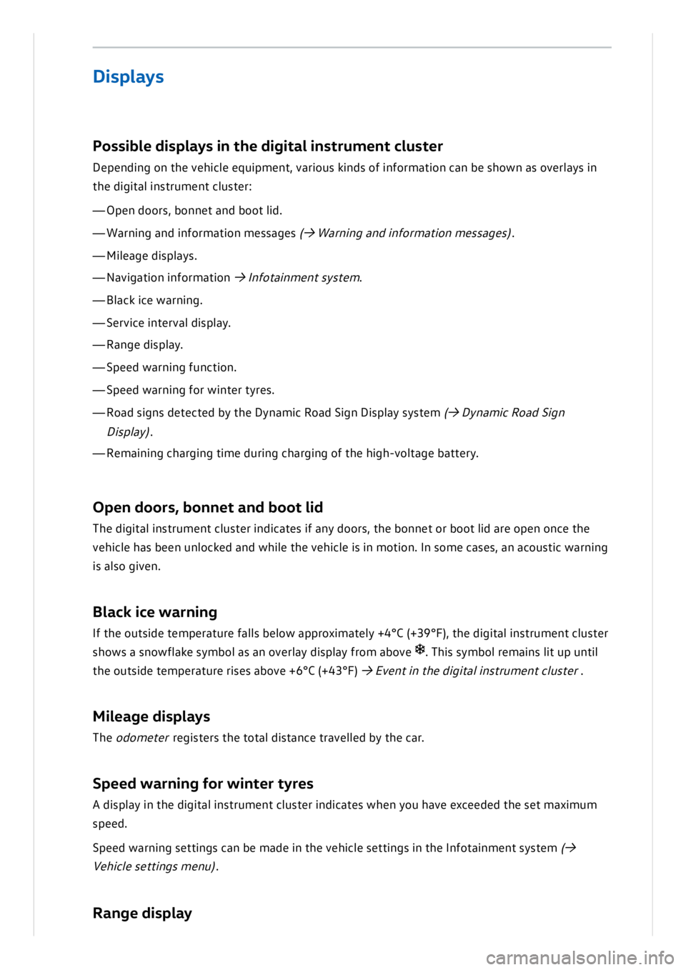 VOLKSWAGEN ID.3 2022  Owners Manual 