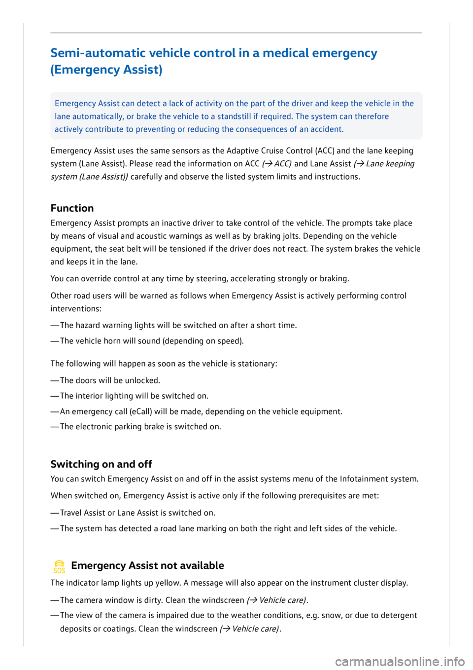 VOLKSWAGEN ID.3 2022  Owners Manual 