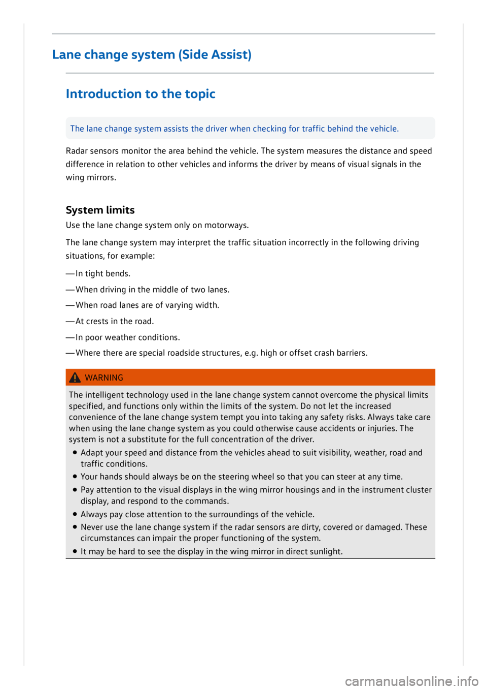 VOLKSWAGEN ID.3 2022  Owners Manual 