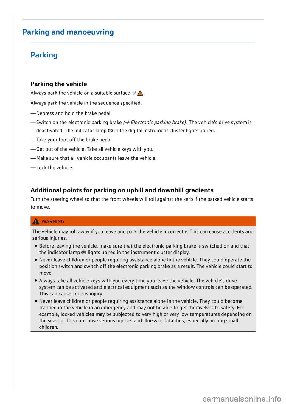 VOLKSWAGEN ID.3 2022  Owners Manual 