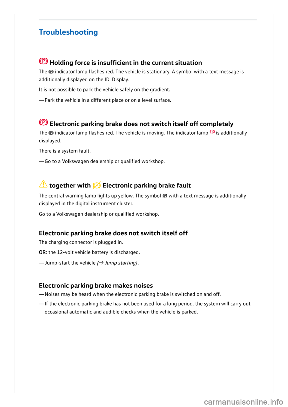 VOLKSWAGEN ID.3 2022  Owners Manual 