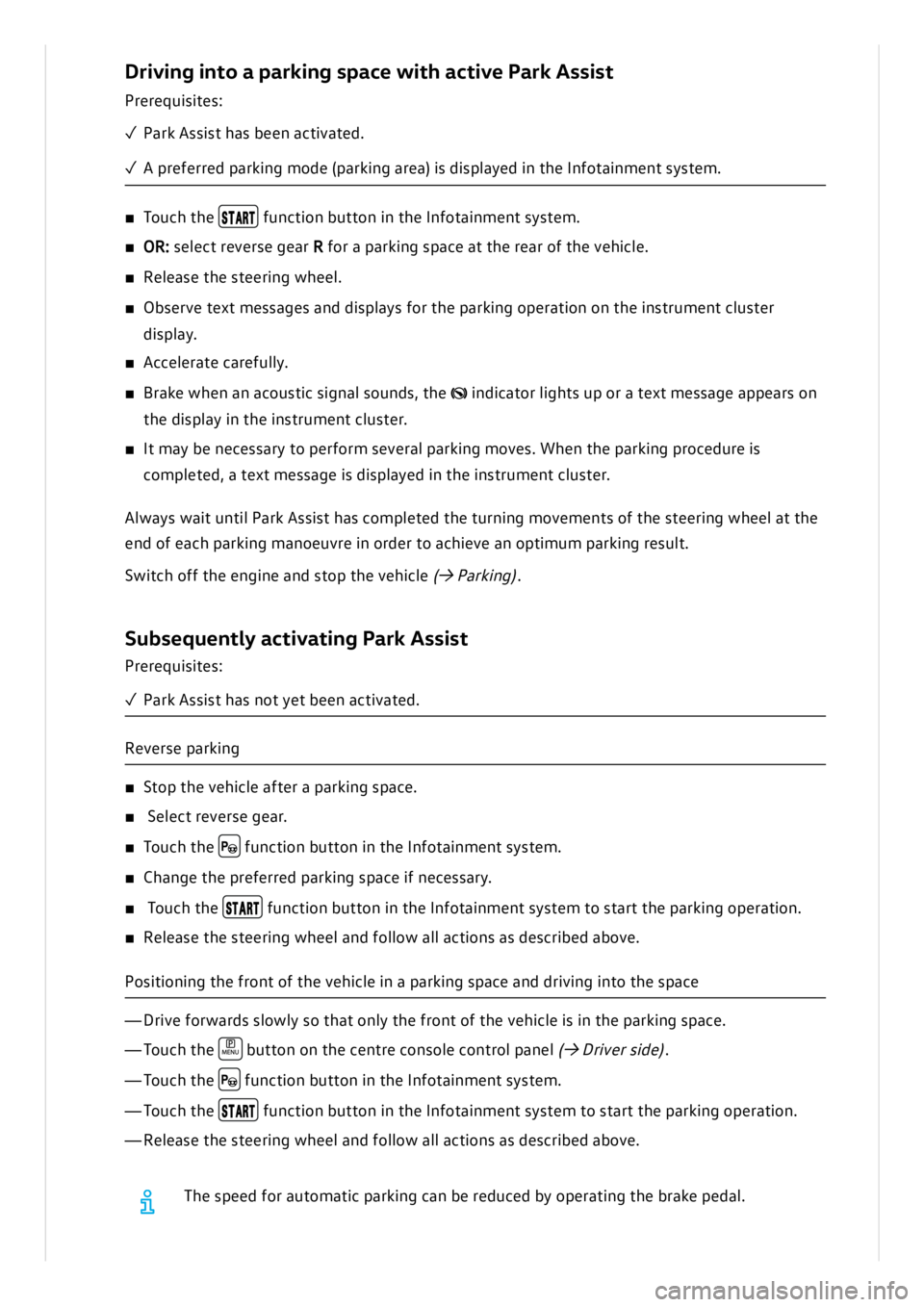VOLKSWAGEN ID.3 2022  Owners Manual 