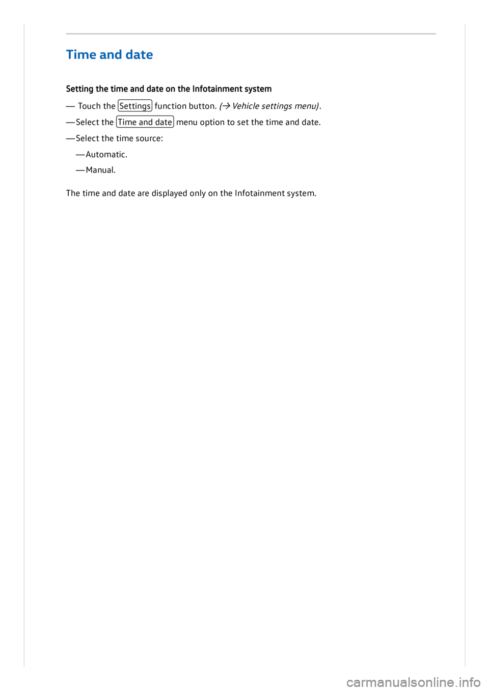 VOLKSWAGEN ID.3 2022  Owners Manual 