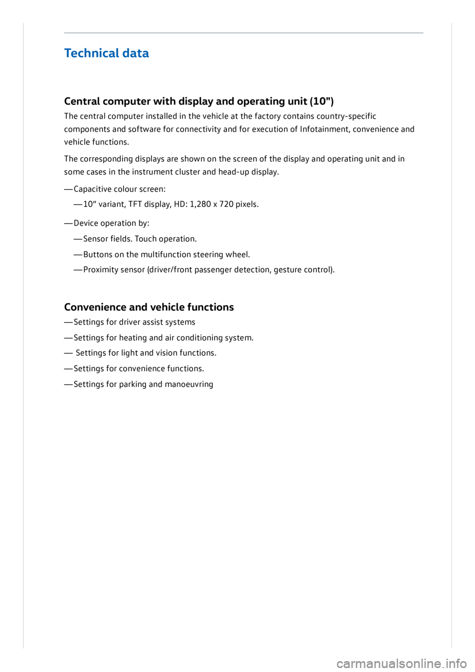 VOLKSWAGEN ID.3 2022  Owners Manual 