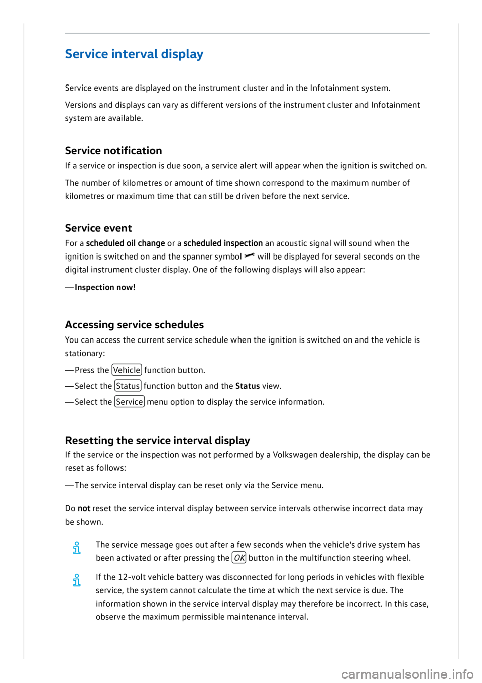 VOLKSWAGEN ID.3 2022  Owners Manual 