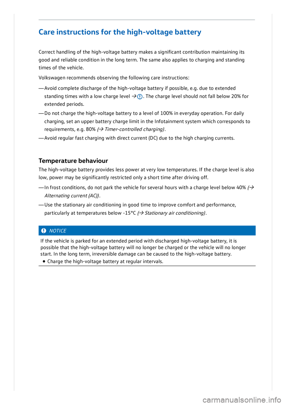VOLKSWAGEN ID.3 2022  Owners Manual 