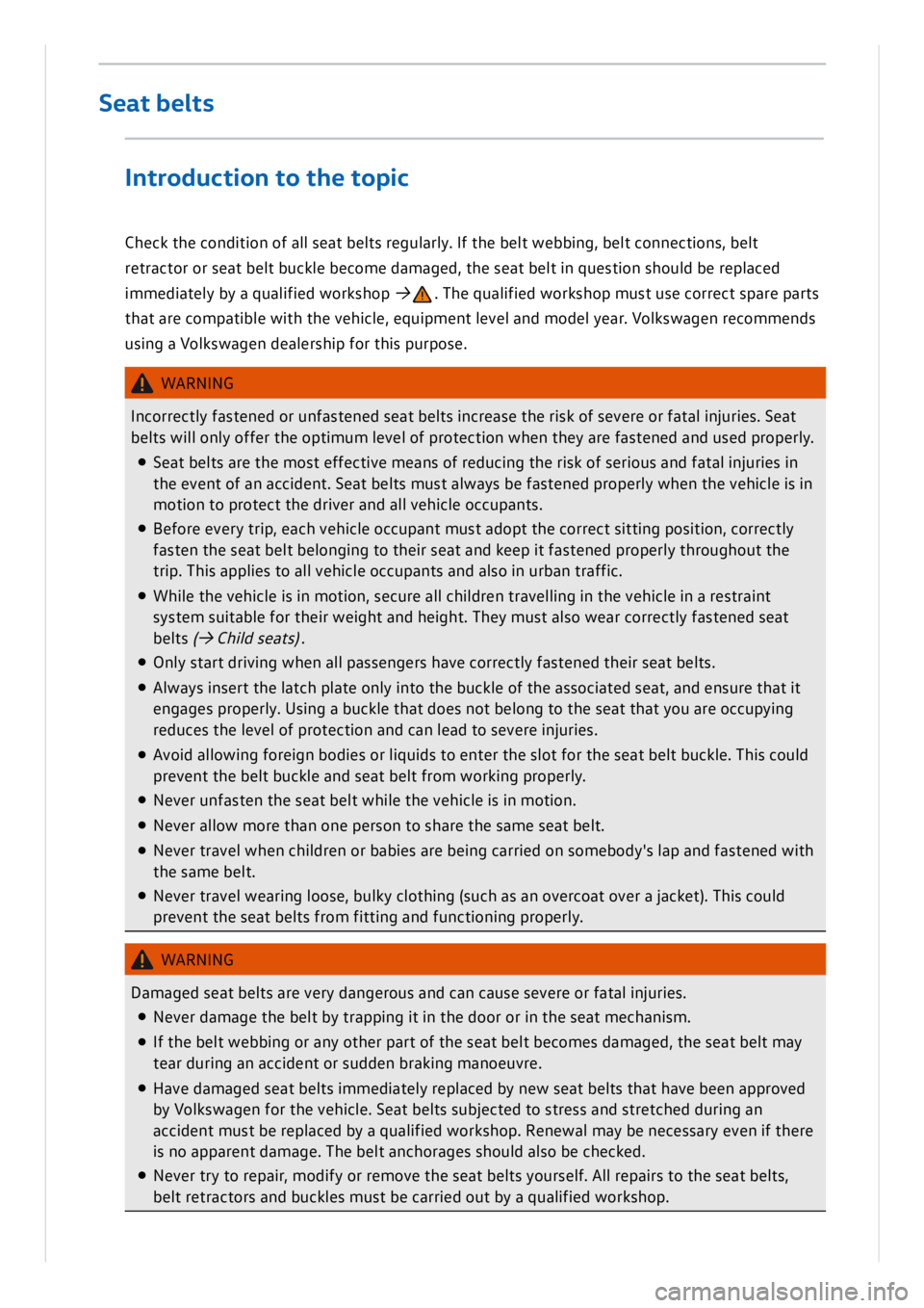 VOLKSWAGEN ID.3 2022  Owners Manual 