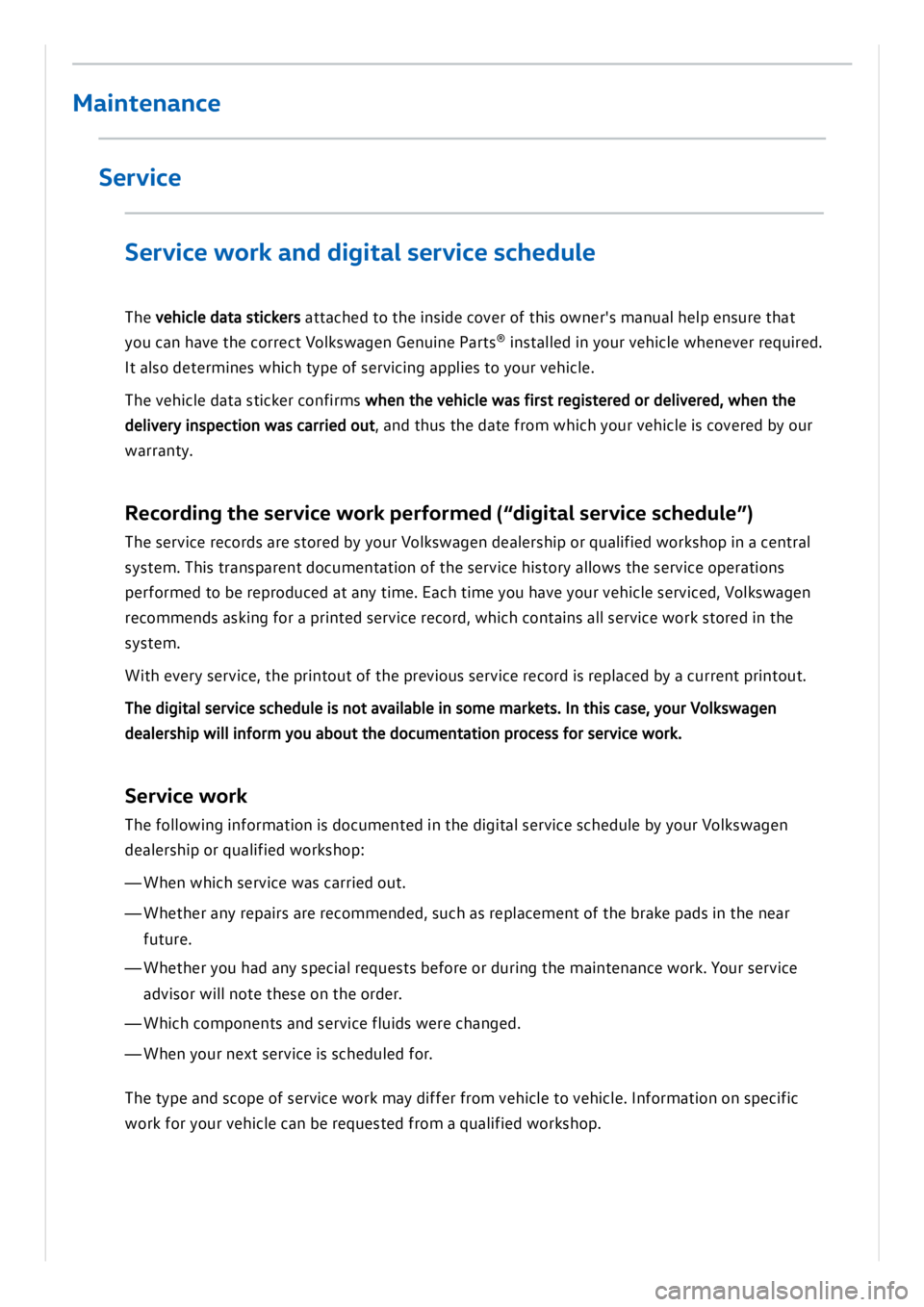 VOLKSWAGEN ID.3 2022  Owners Manual 
