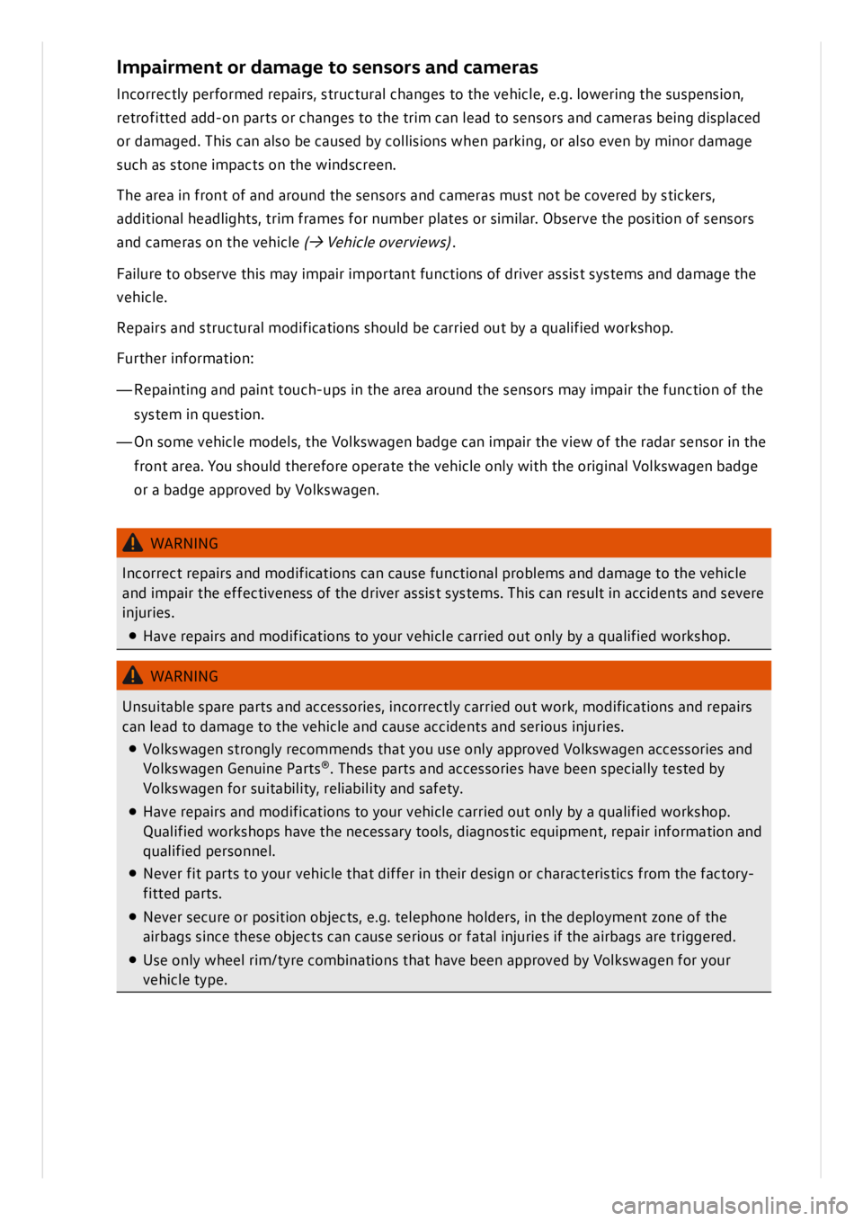 VOLKSWAGEN ID.3 2022  Owners Manual 