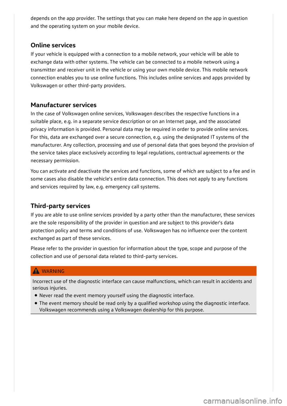VOLKSWAGEN ID.3 2022  Owners Manual 