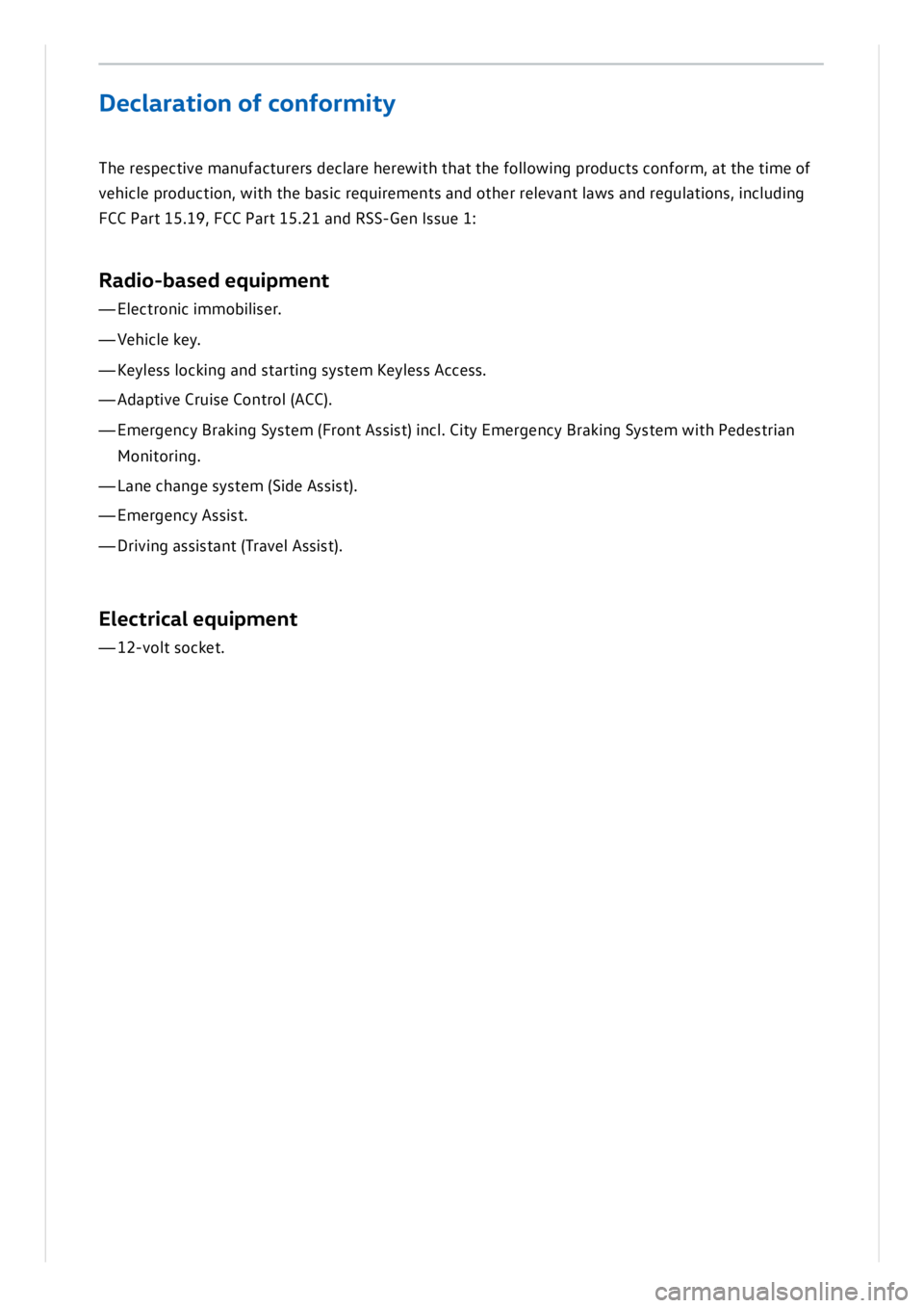 VOLKSWAGEN ID.3 2022  Owners Manual 