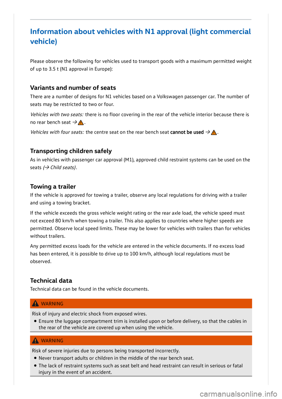 VOLKSWAGEN ID.3 2022  Owners Manual 