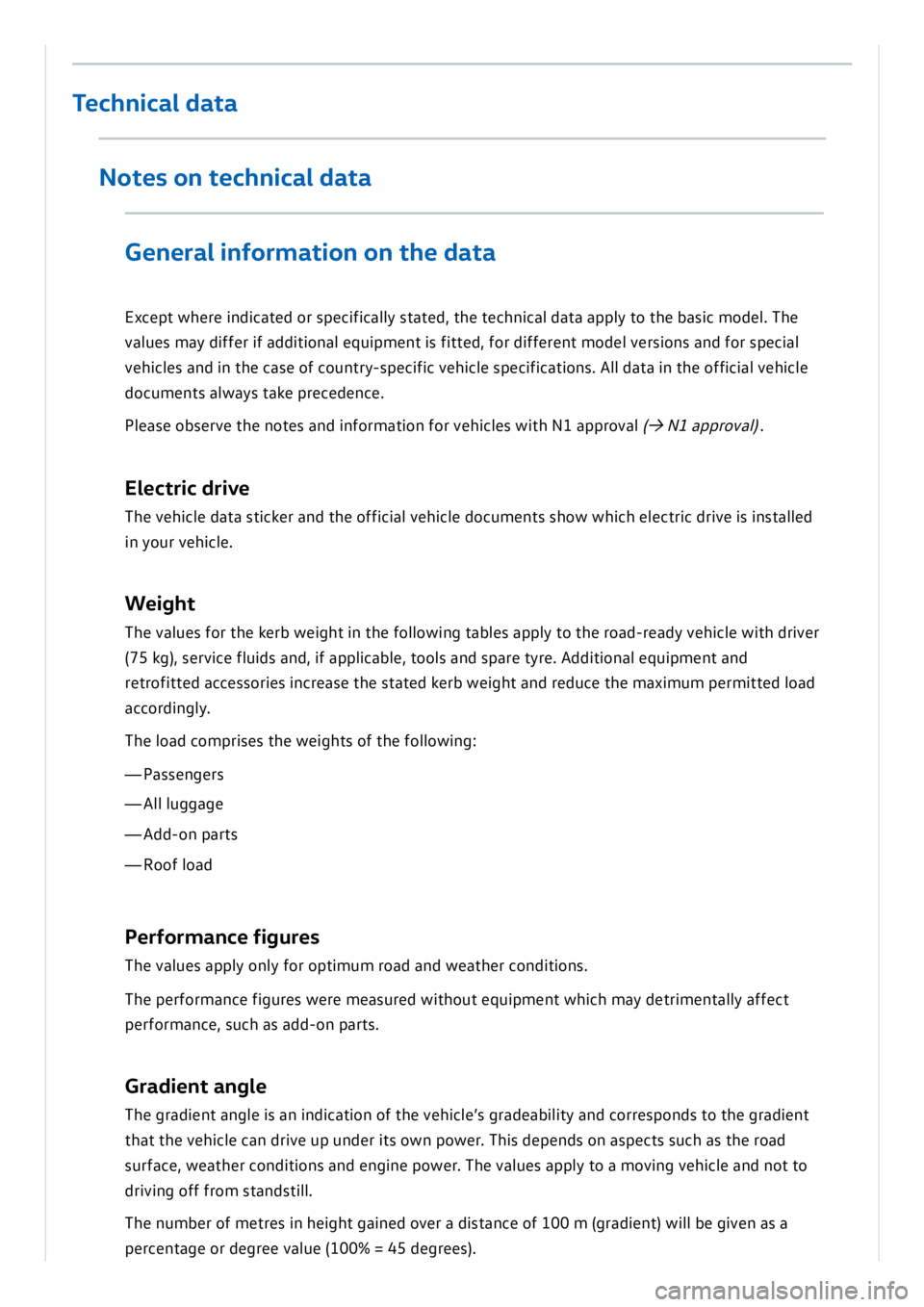 VOLKSWAGEN ID.3 2022  Owners Manual 