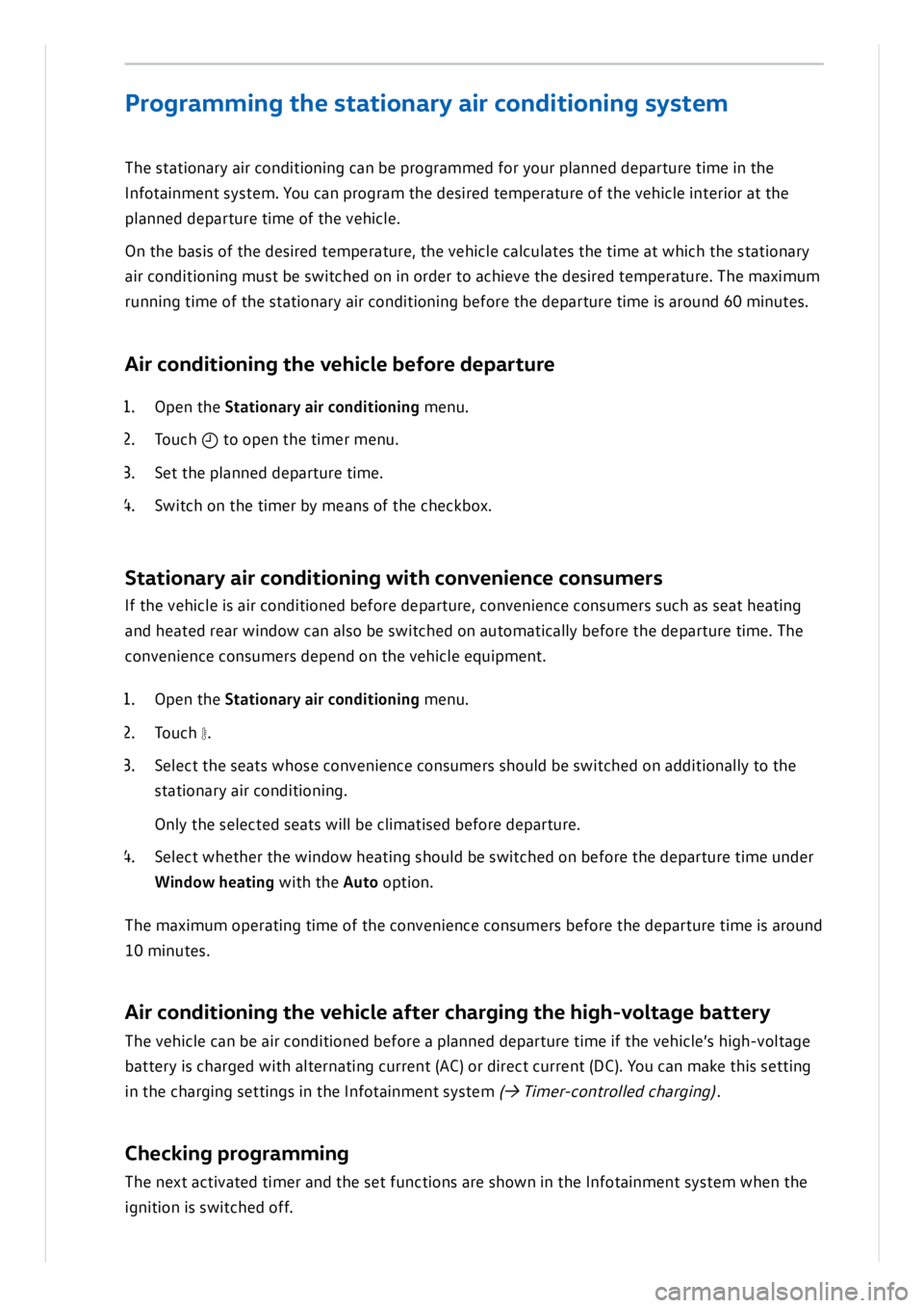 VOLKSWAGEN ID.3 2021  Owners Manual 