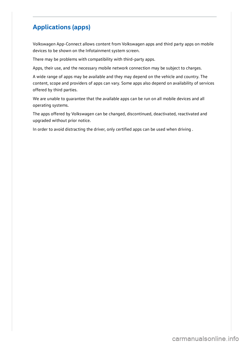 VOLKSWAGEN ID.3 2021  Owners Manual 