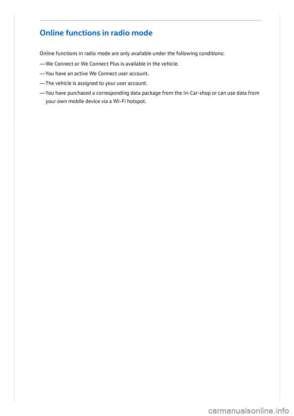 VOLKSWAGEN ID.3 2021  Owners Manual 