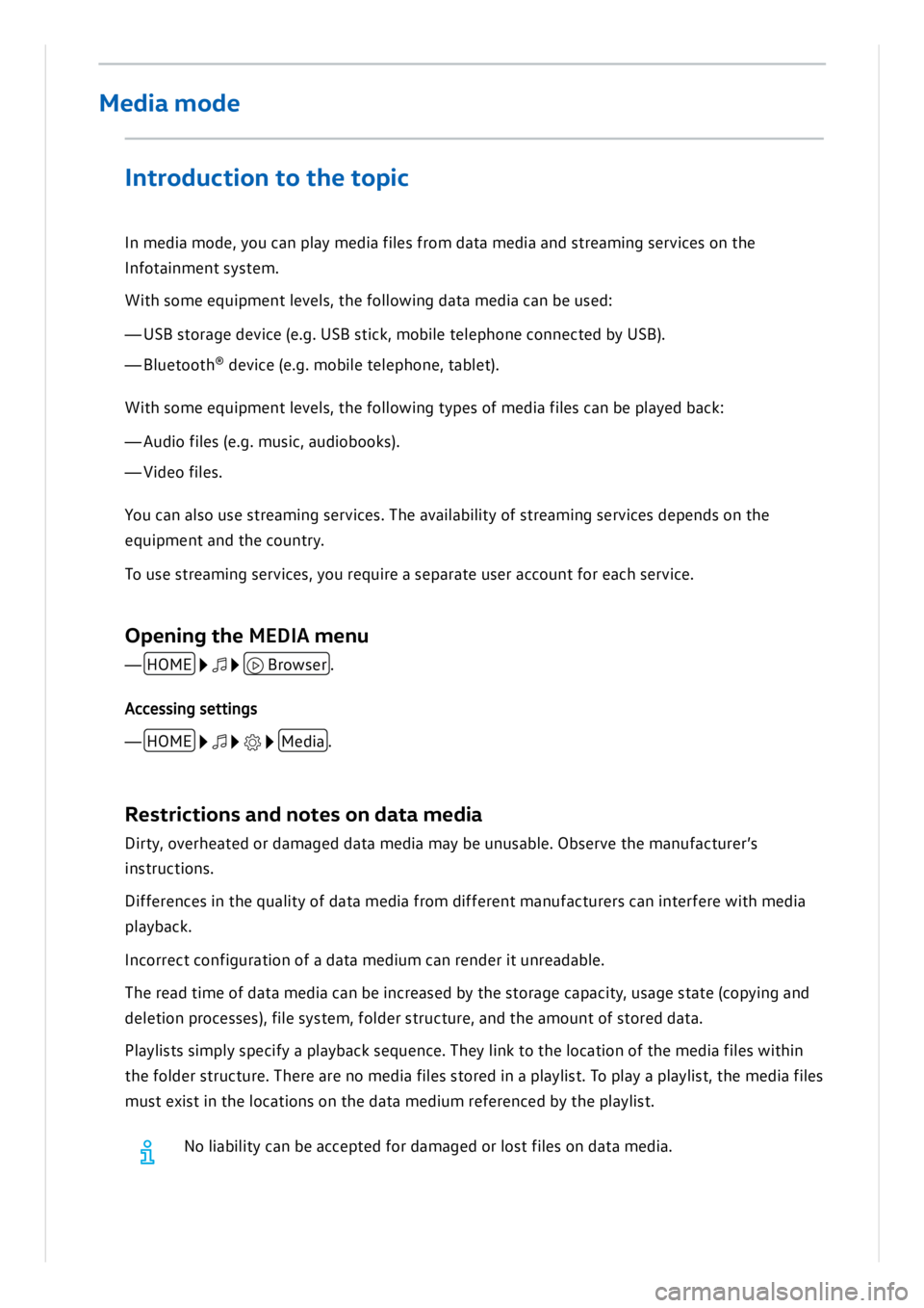 VOLKSWAGEN ID.3 2021  Owners Manual 