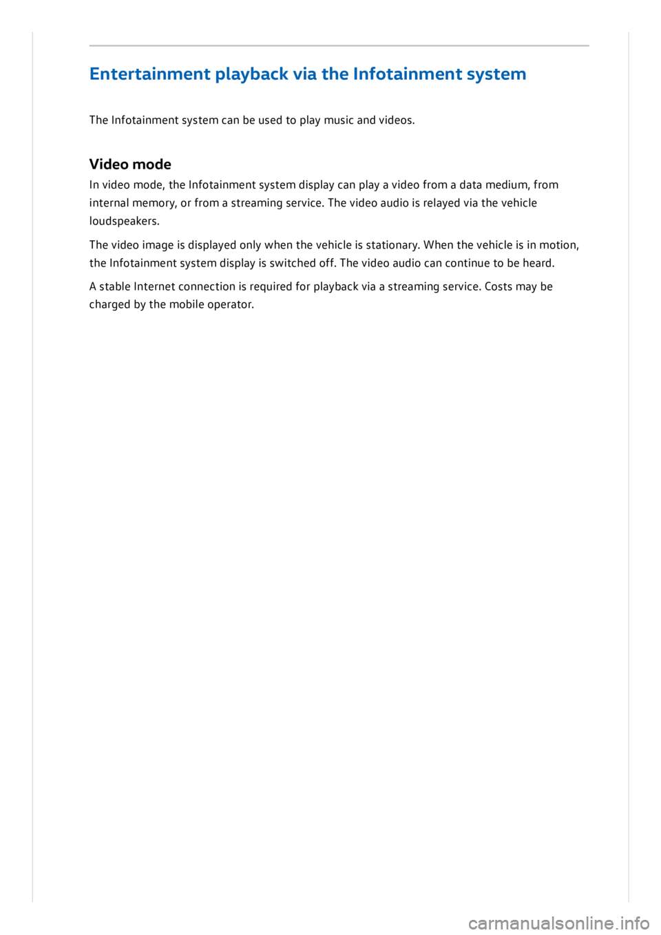 VOLKSWAGEN ID.3 2021  Owners Manual 