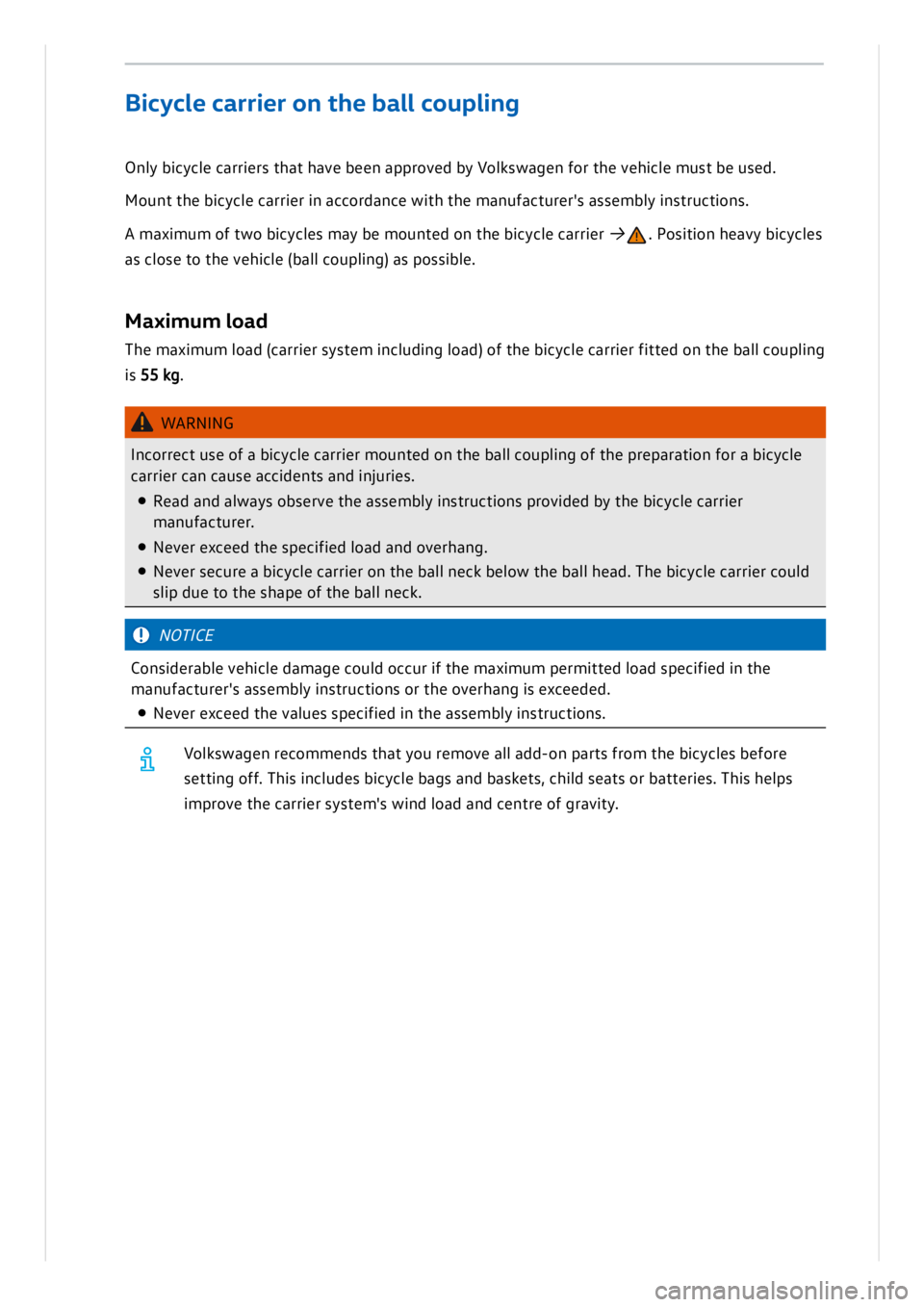 VOLKSWAGEN ID.3 2021  Owners Manual 