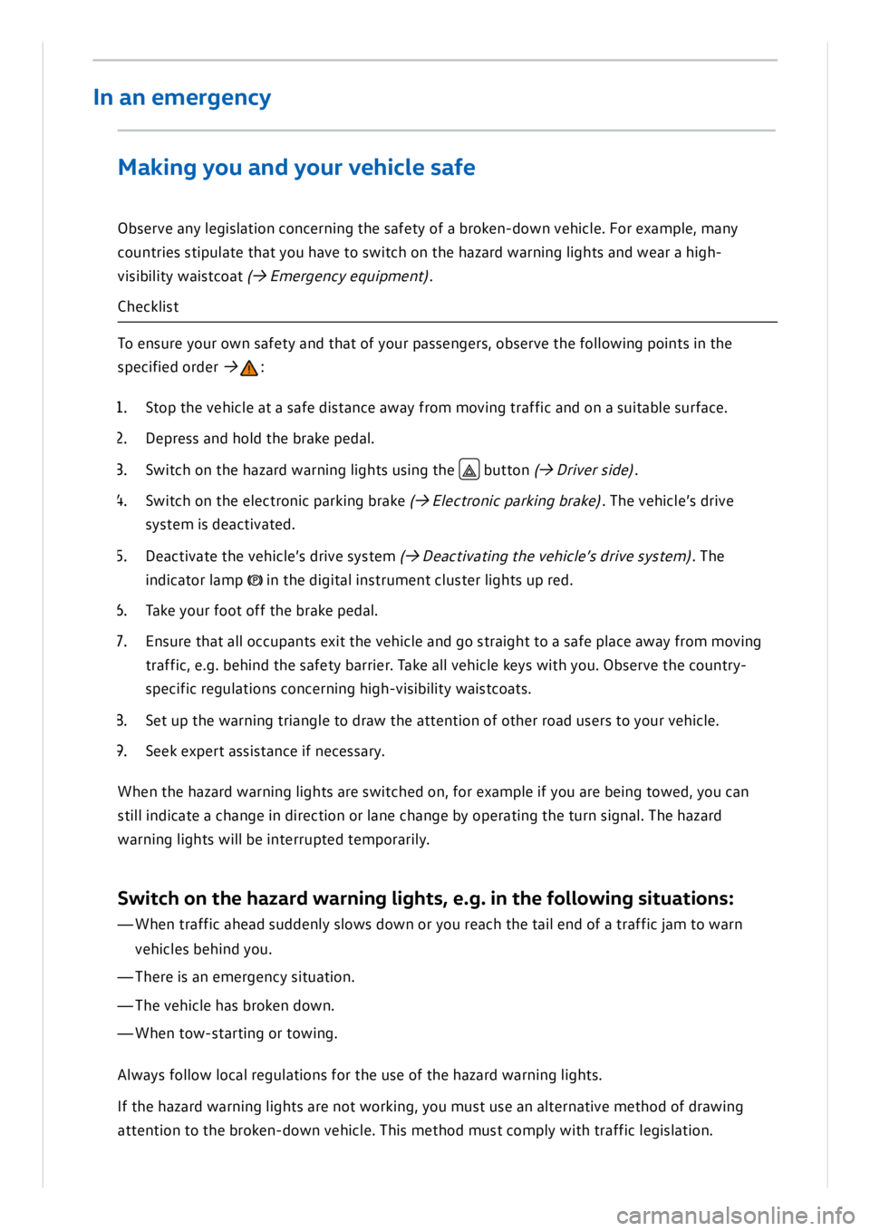 VOLKSWAGEN ID.3 2019  Owners Manual 