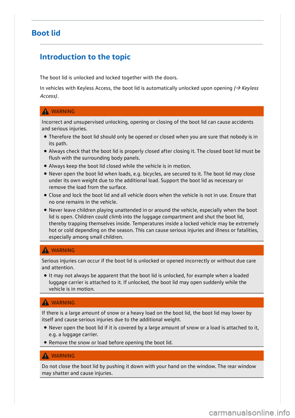 VOLKSWAGEN ID.3 2019  Owners Manual 