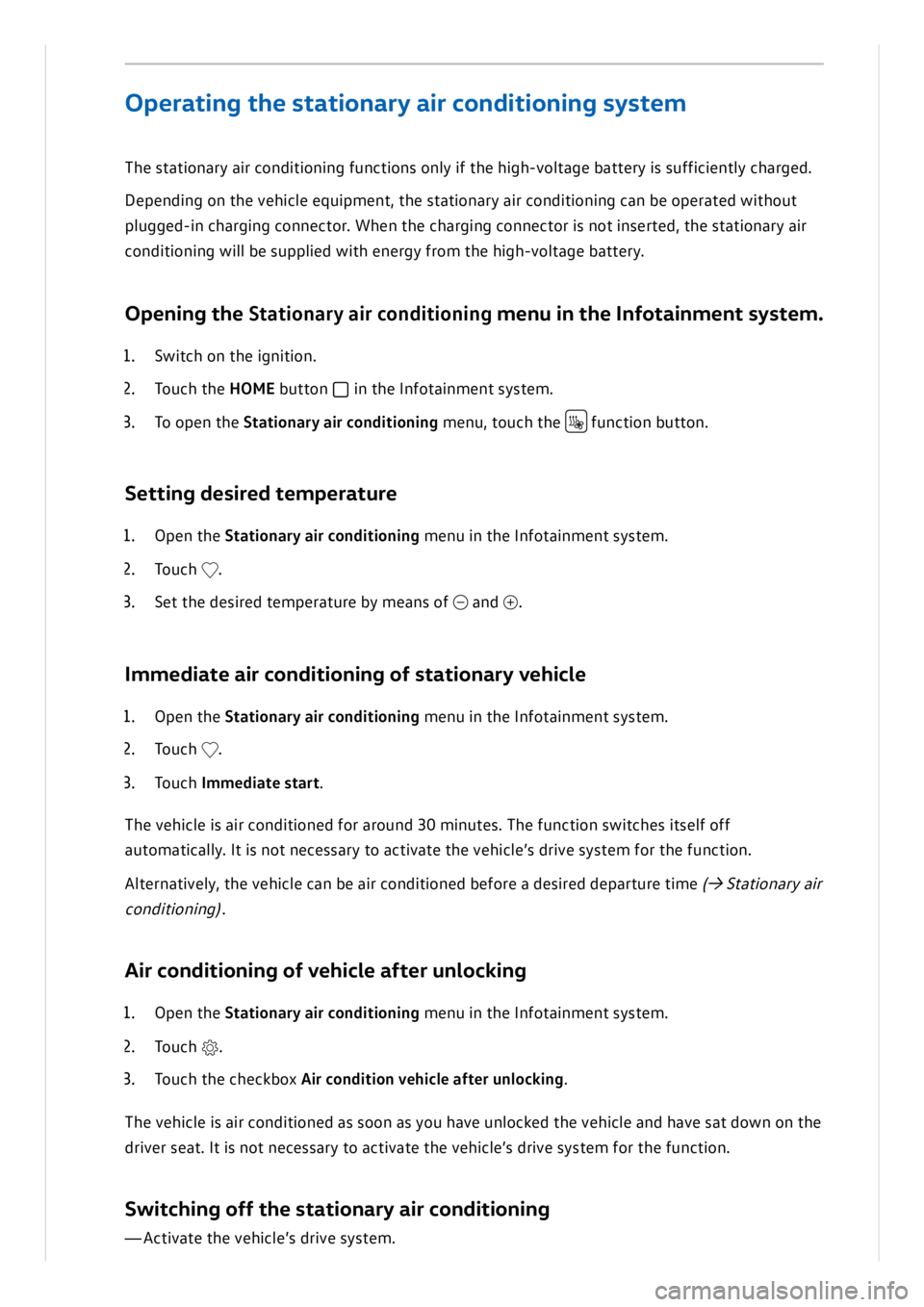 VOLKSWAGEN ID.3 2019  Owners Manual 