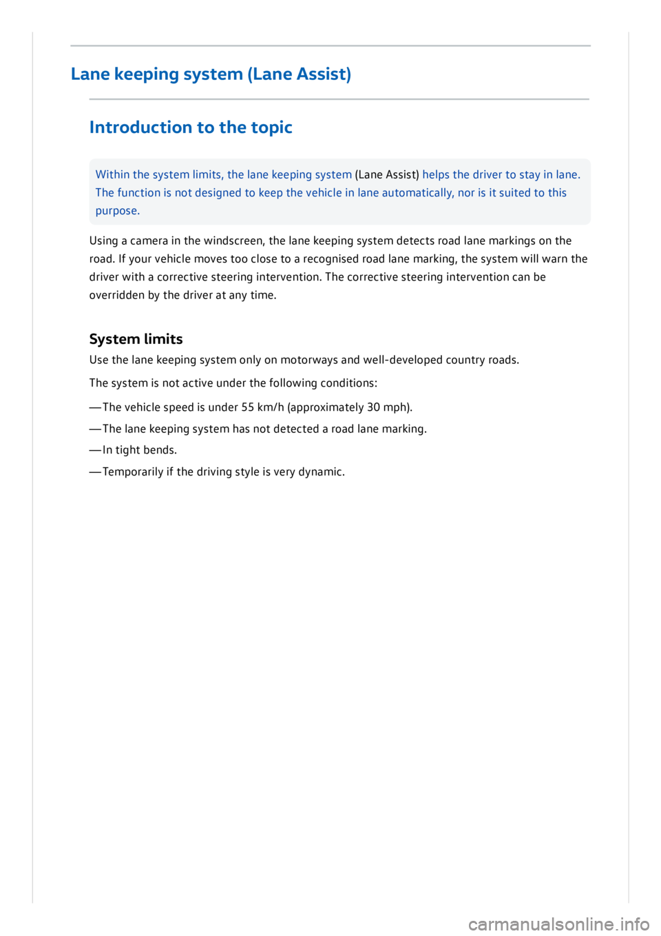 VOLKSWAGEN ID.3 2019  Owners Manual 