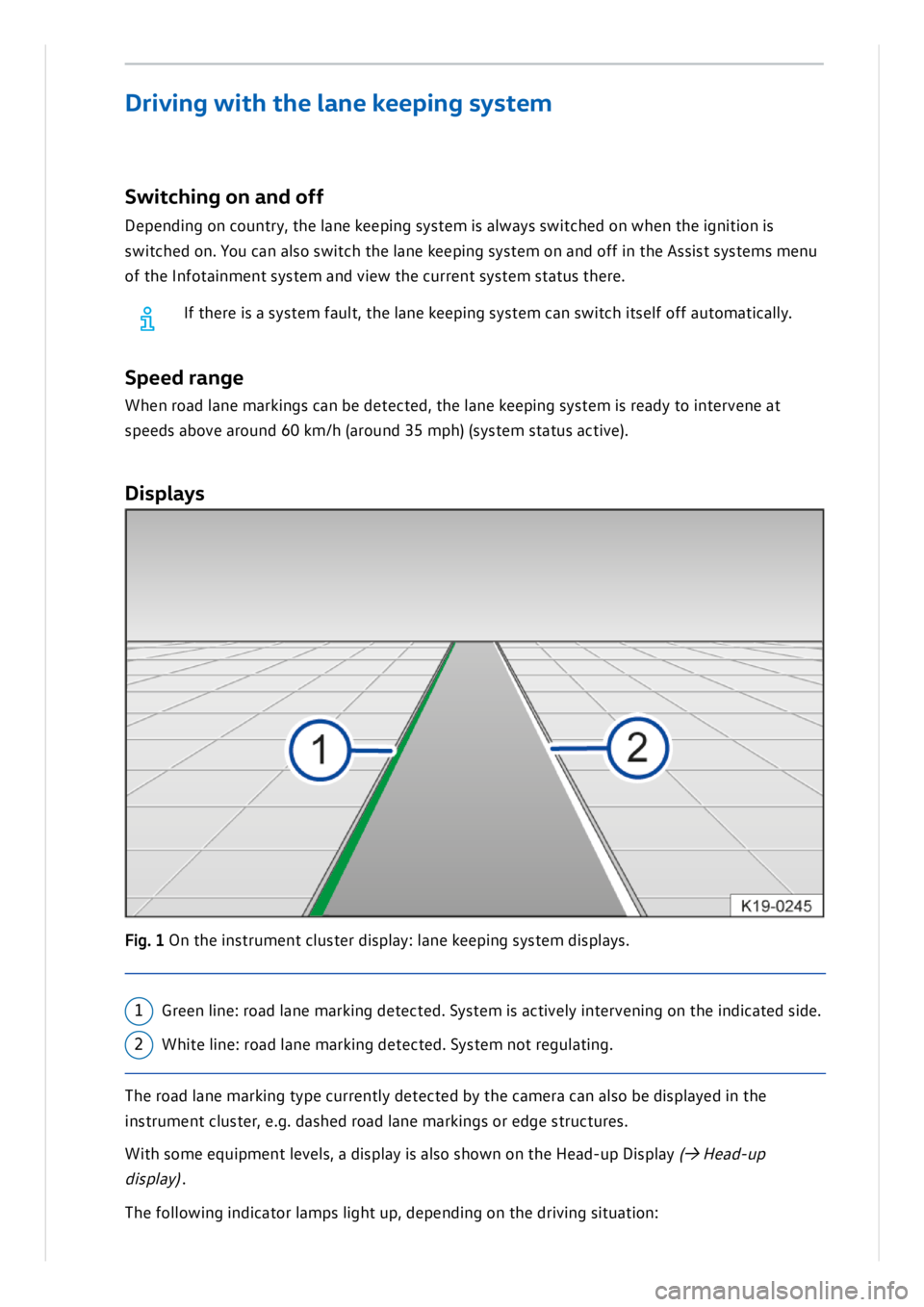 VOLKSWAGEN ID.3 2019  Owners Manual 