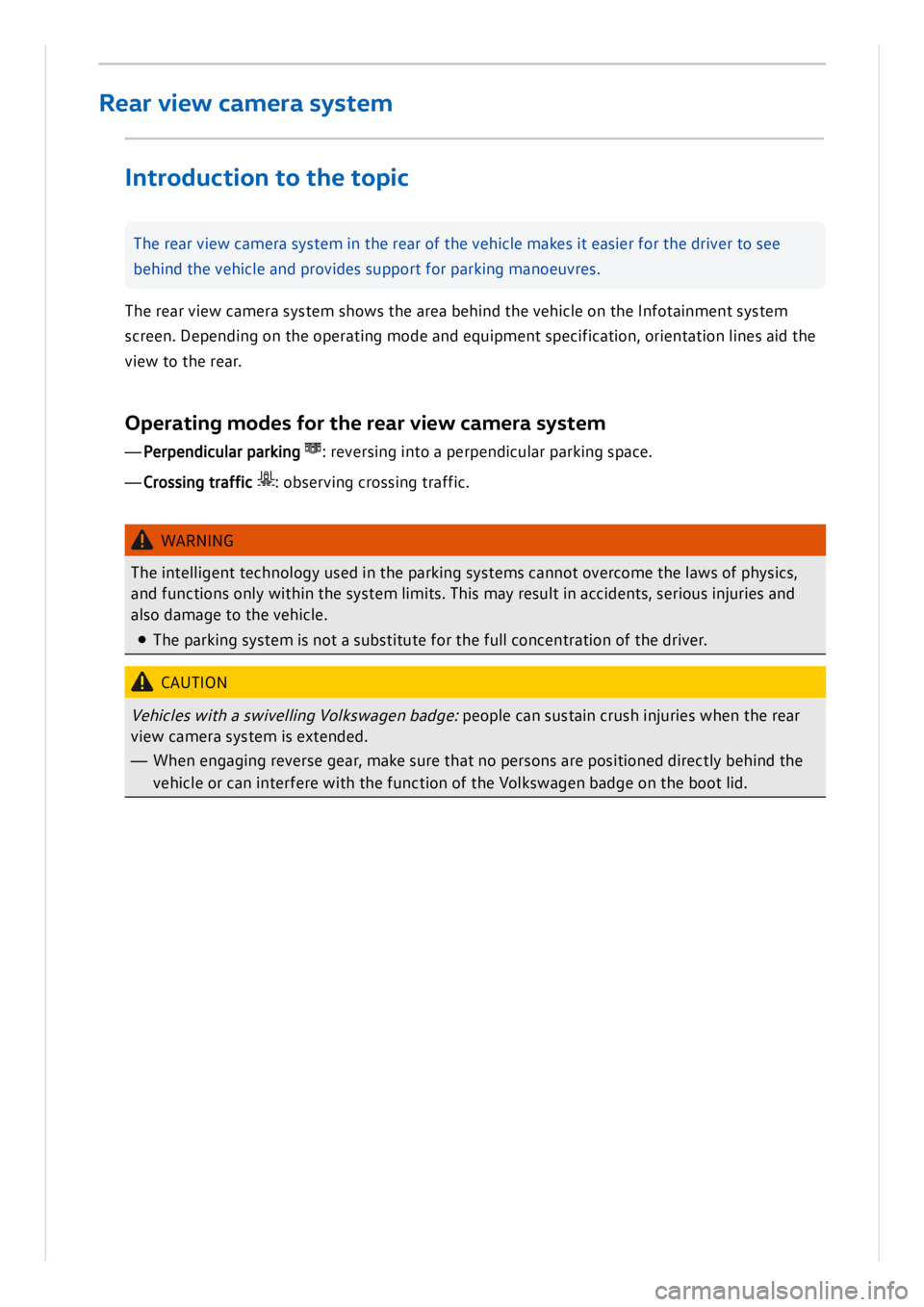 VOLKSWAGEN ID.3 2019  Owners Manual 