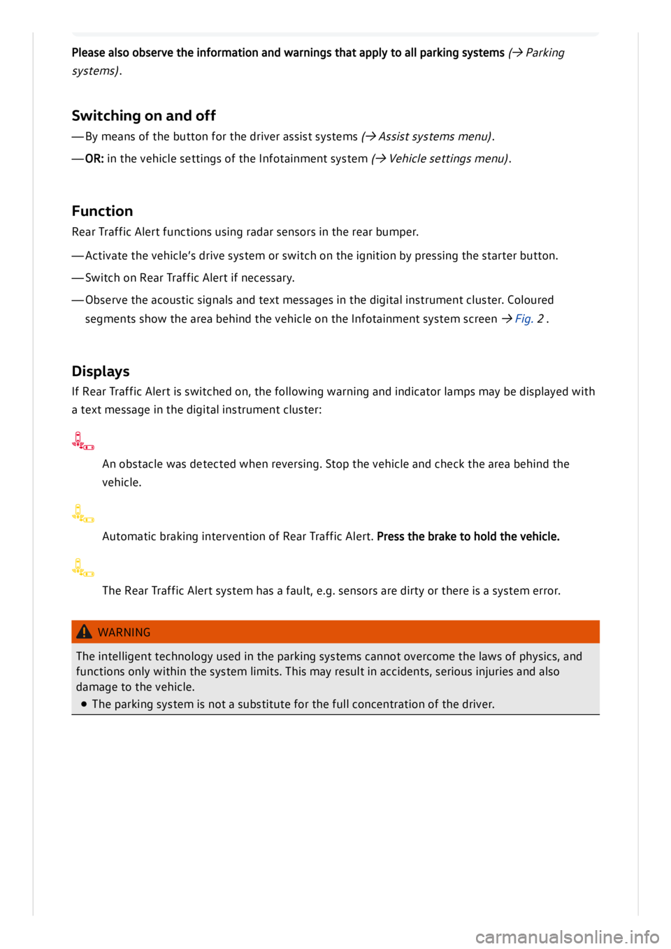 VOLKSWAGEN ID.3 2019  Owners Manual 
