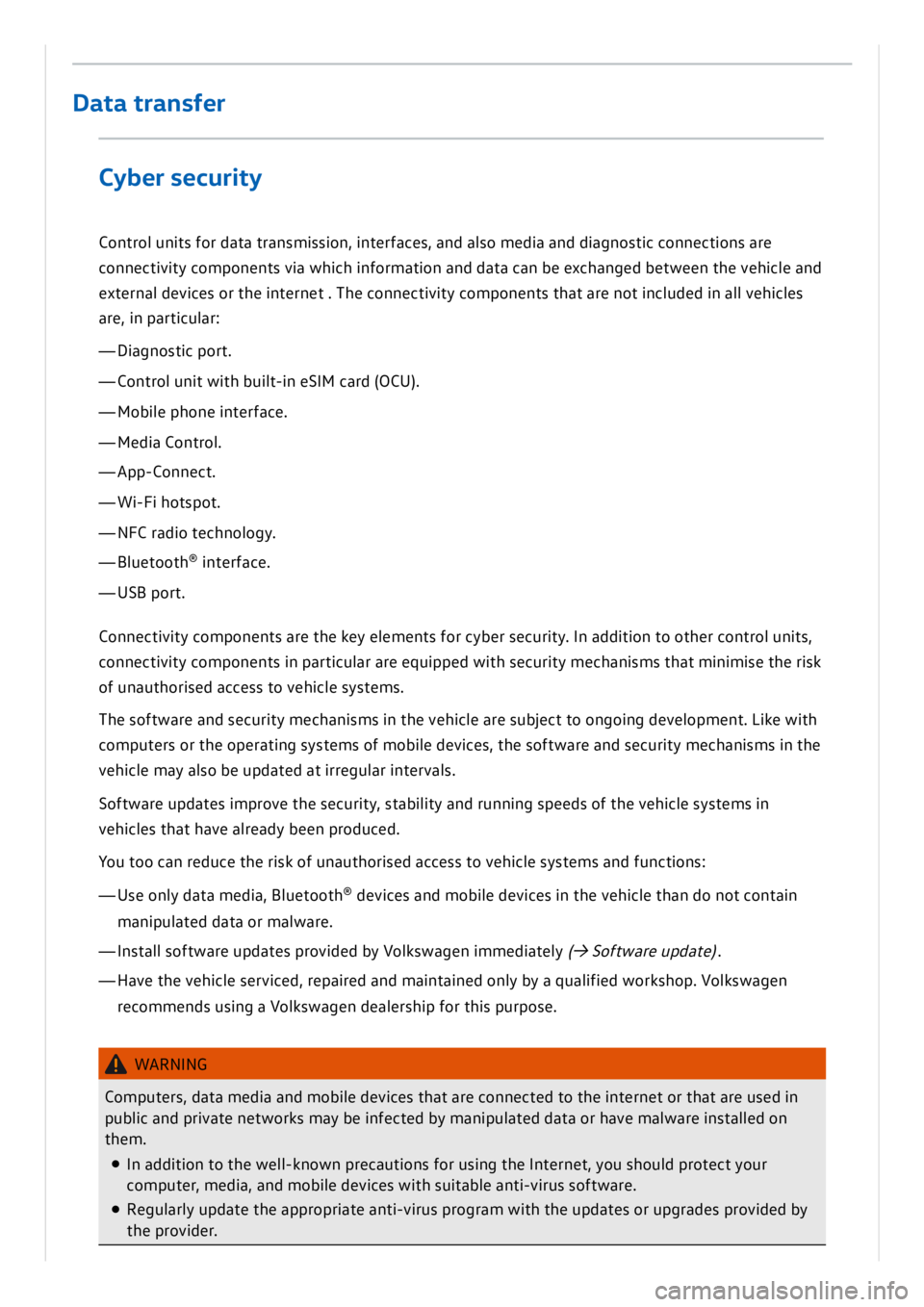 VOLKSWAGEN ID.3 2019  Owners Manual 