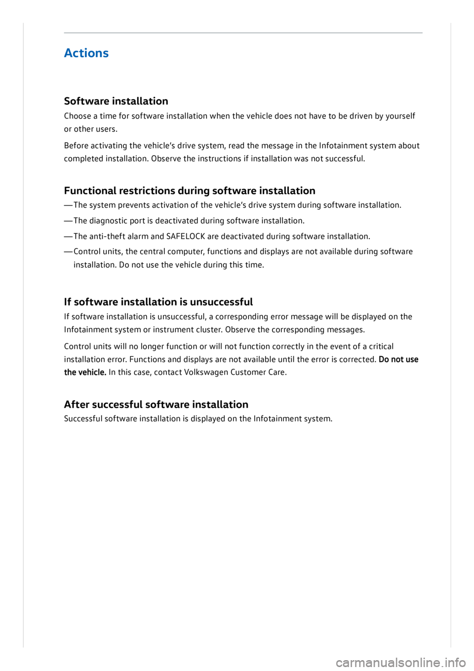 VOLKSWAGEN ID.3 2019  Owners Manual 