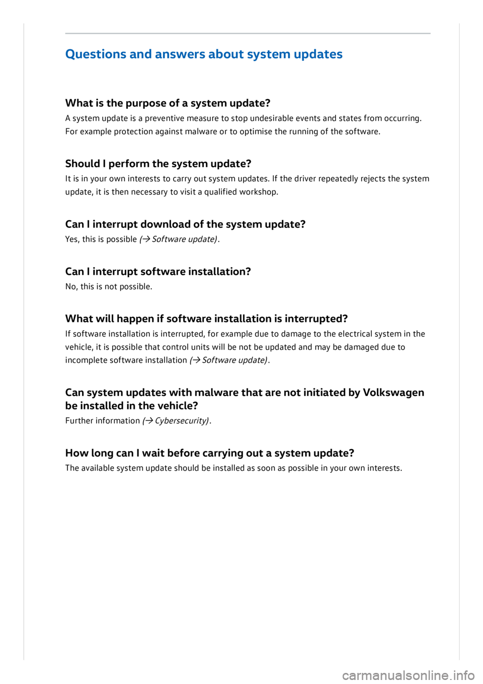 VOLKSWAGEN ID.3 2019  Owners Manual 