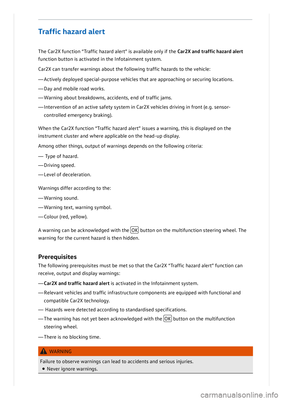 VOLKSWAGEN ID.3 2019  Owners Manual 