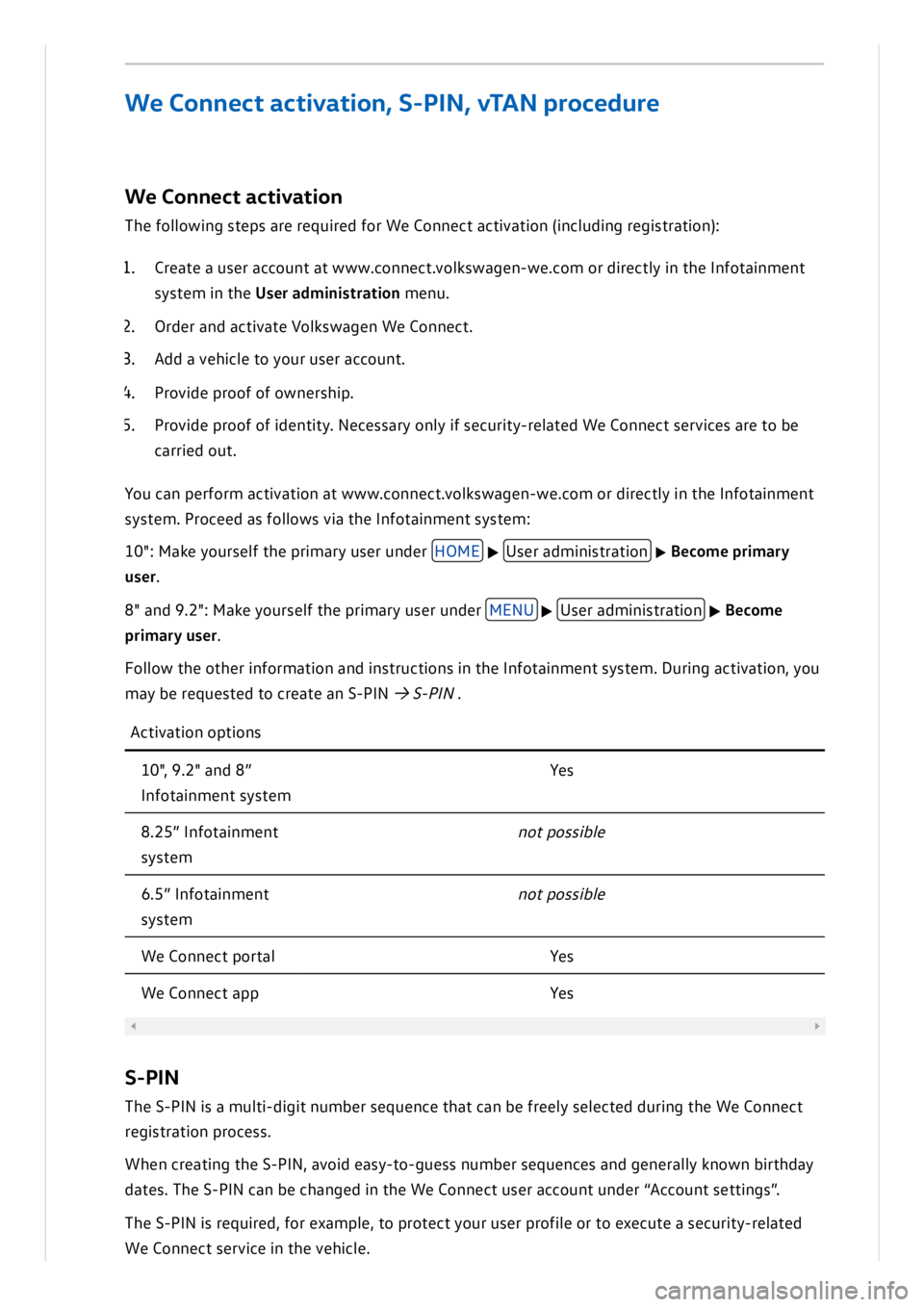 VOLKSWAGEN ID.3 2019  Owners Manual 