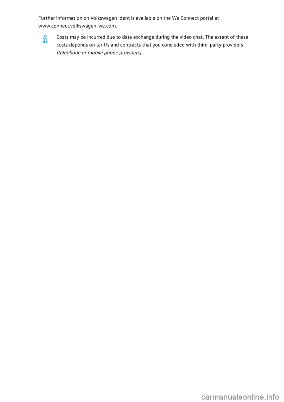 VOLKSWAGEN ID.3 2019  Owners Manual 